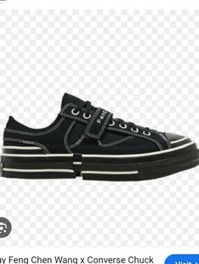 Converse X Feng Chen Wang Black Low-Top Canvas Sneaker Chucks